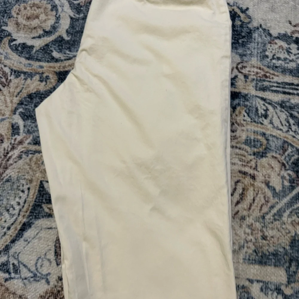 Who What Wear Cream High-Waist Pleated Pants - Picture 3 of 11